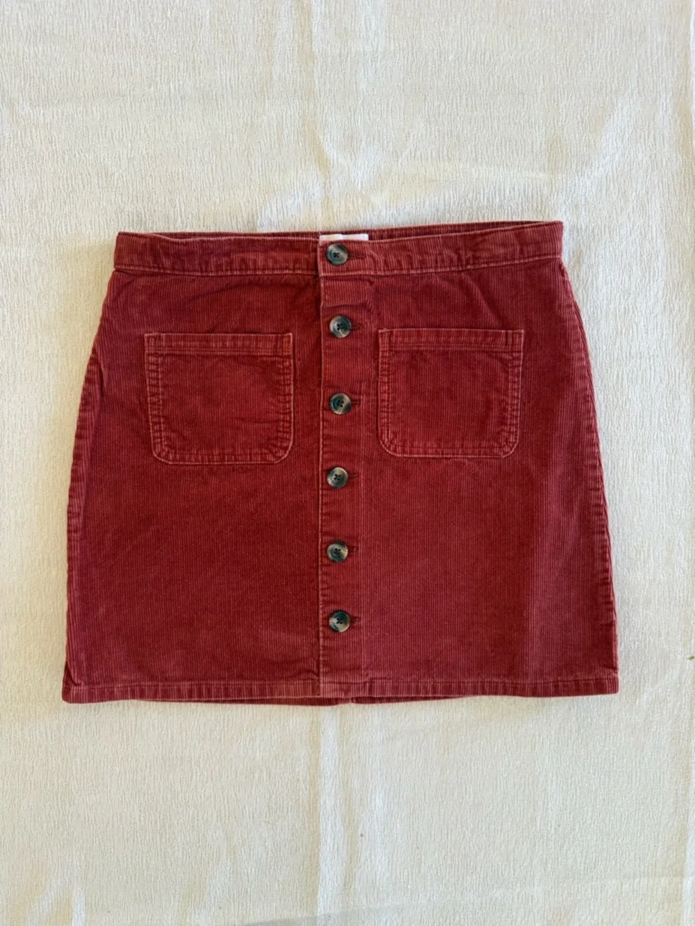 Corduroy Mini Skirt Button Front Rust Girls 14 / Womens XS The Childrens‎ Place